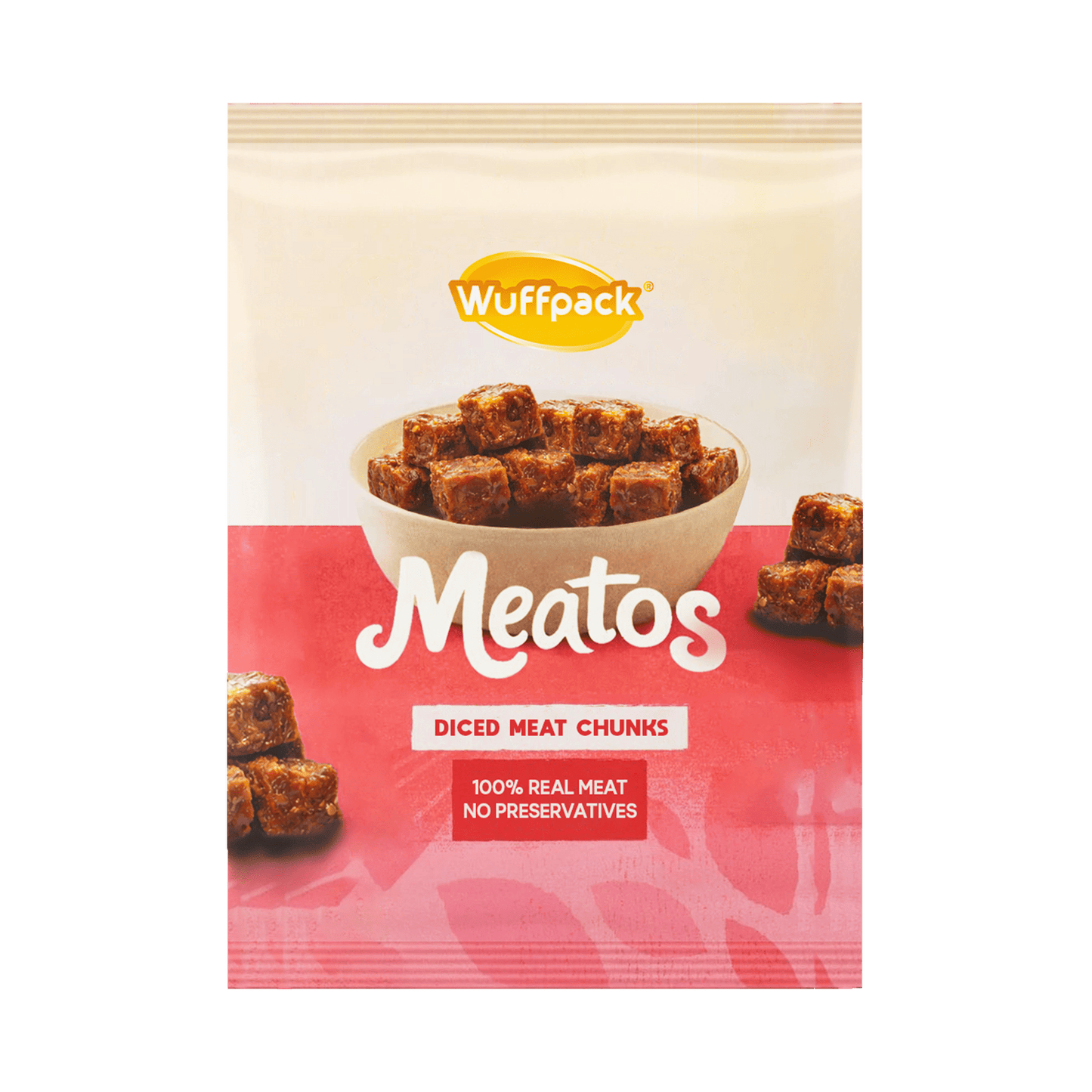 Wuffpack Meatos – Diced Meat Chunks with Gravy