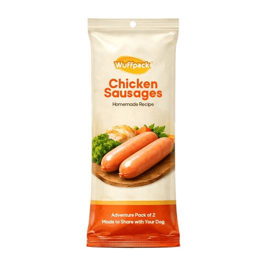 Wuffpack Chicken Sausages for Dogs – Homemade Recipe (Pack of 2)