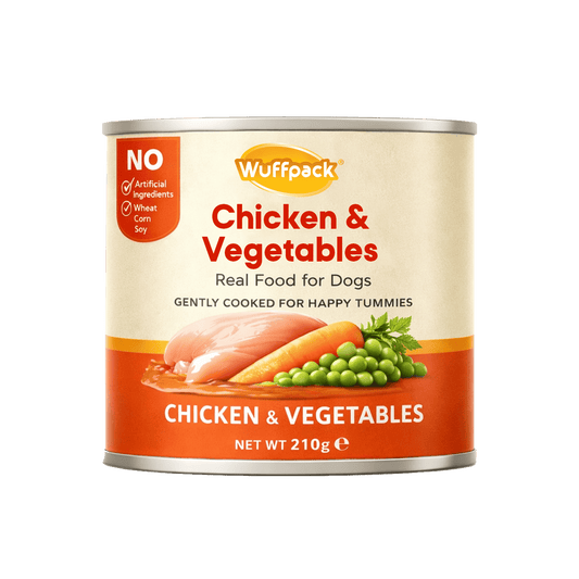 Wuffpack Real Food for Dogs – Chicken & Vegetables (210g)