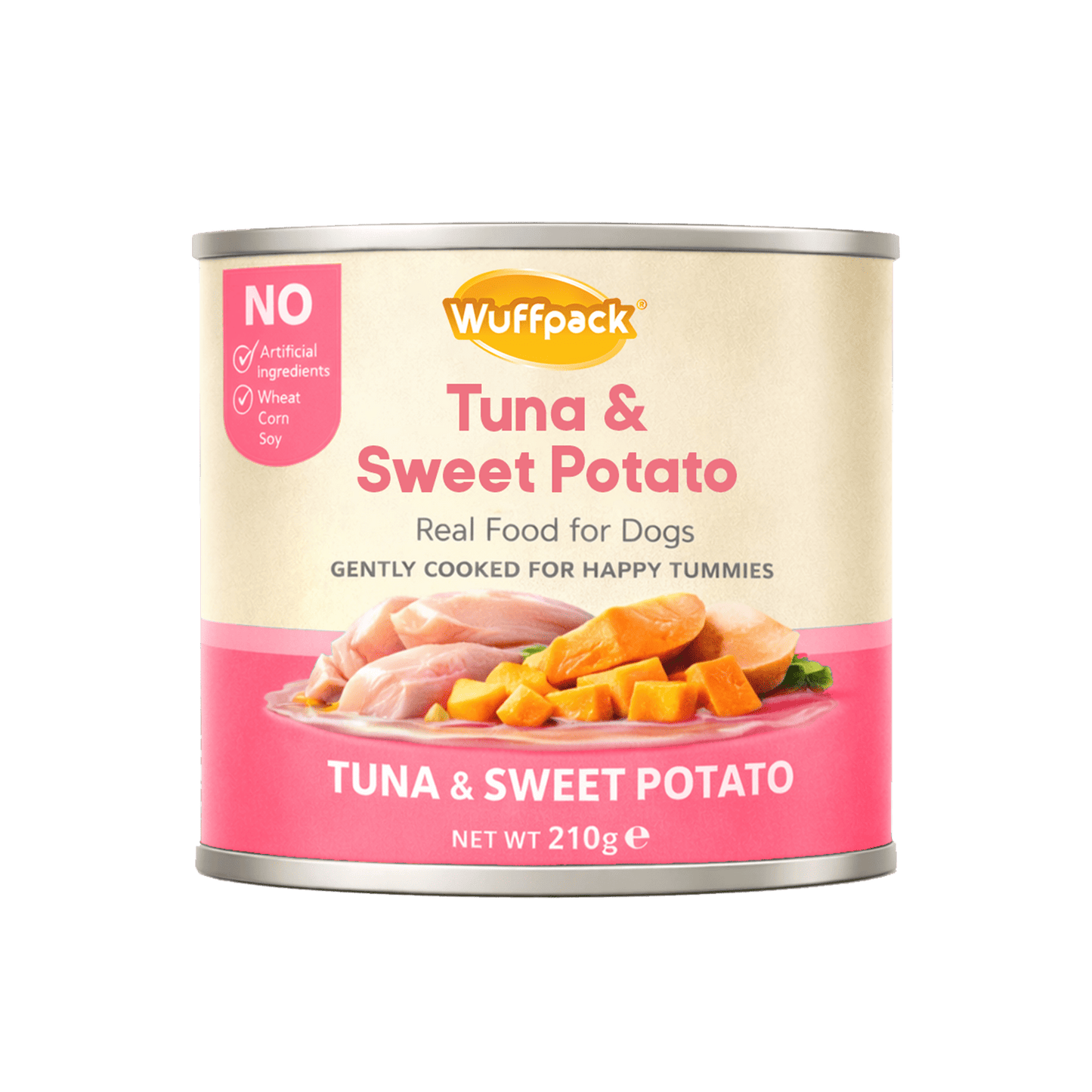 Wuffpack Real Food for Dogs – Tuna & Sweet Potato (210g)