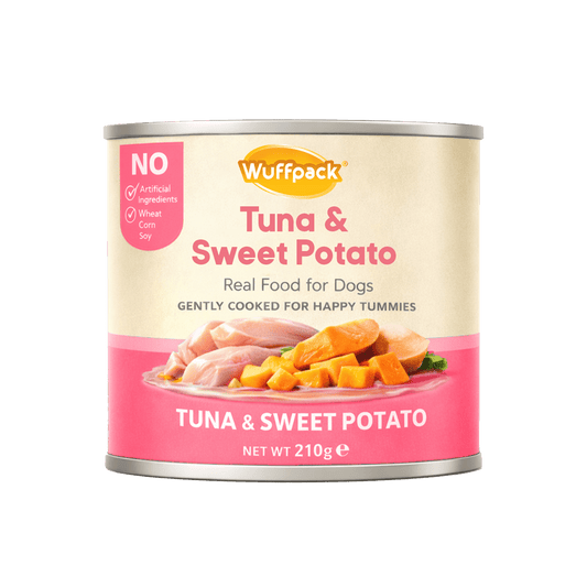 Wuffpack Real Food for Dogs – Tuna & Sweet Potato (210g)