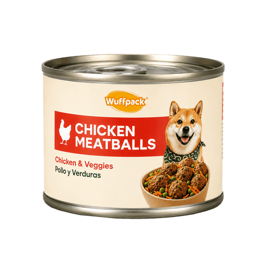 Wuffpack Real Food for Dogs – Chicken Meatballs (210g)