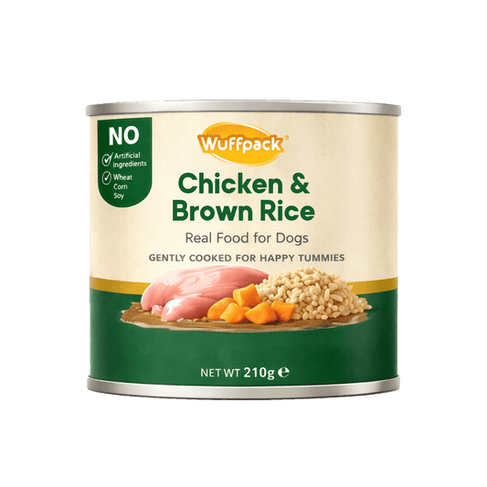 Wuffpack Real Food for Dogs – Chicken & Brown Rice (210g)
