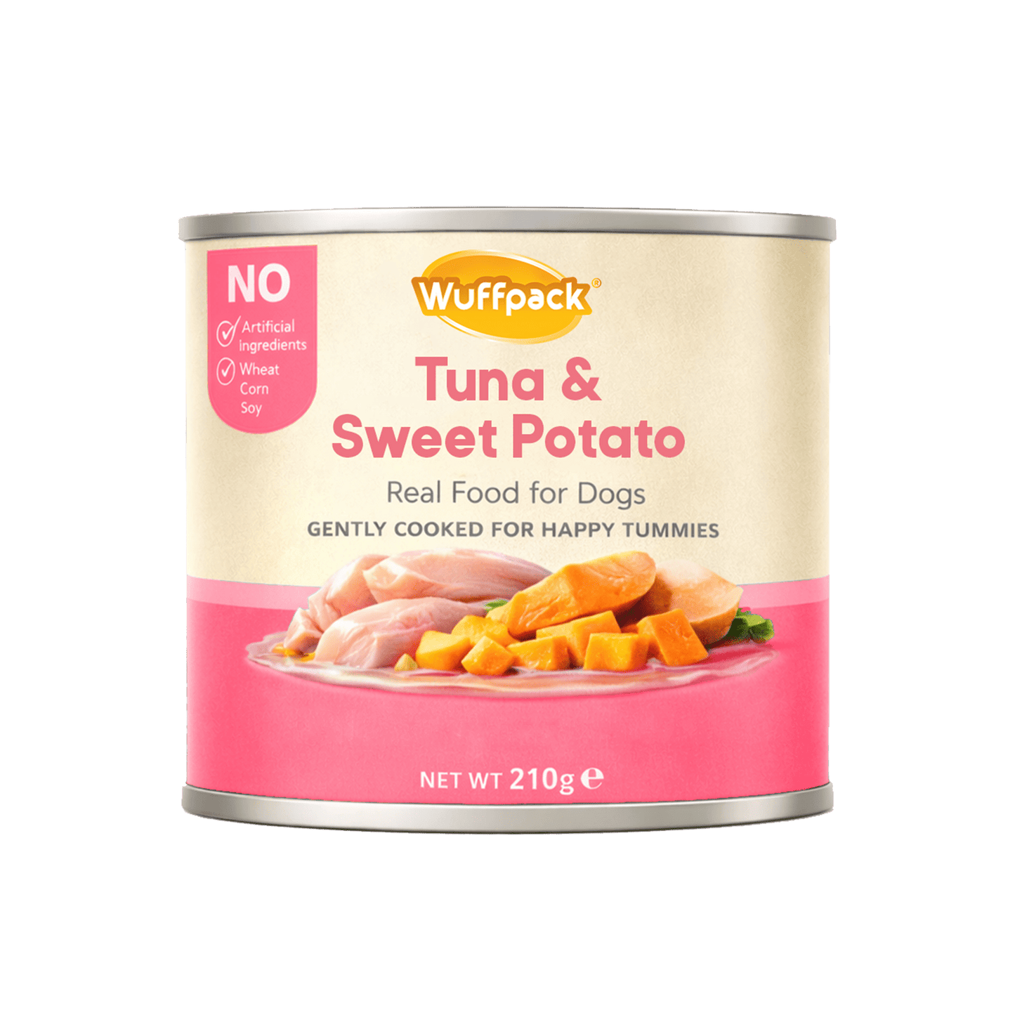 Wuffpack Real Food for Dogs – Tuna & Sweet Potato (210g)