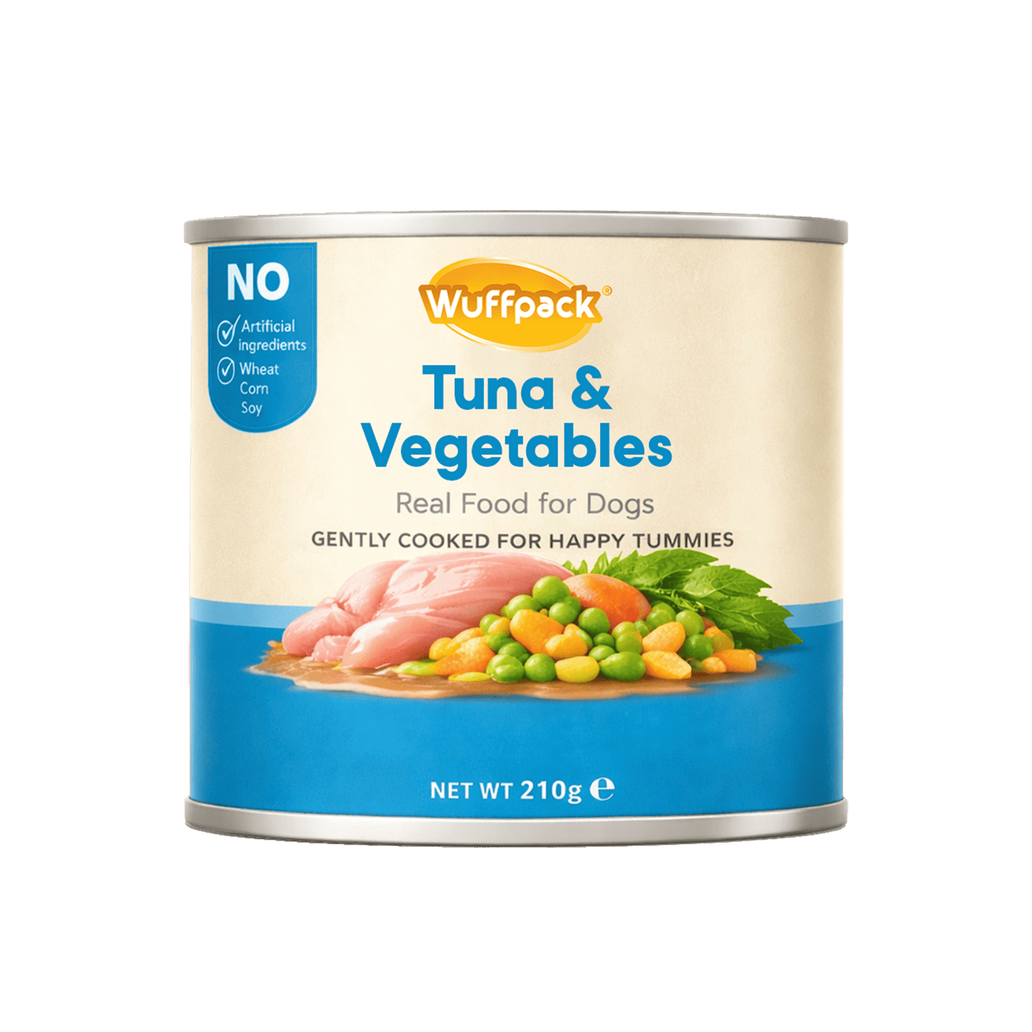 Wuffpack Real Food for Dogs – Tuna & Vegetables (210g)