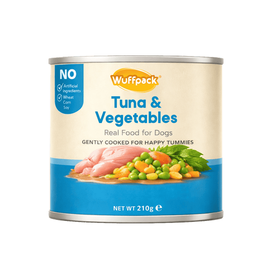 Wuffpack Real Food for Dogs – Tuna & Vegetables (210g)